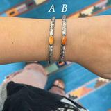 The Kaycee Cuff - Orange Spiny Oyster