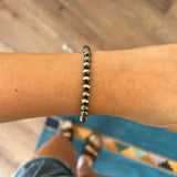 Navajo Pearl Stretch Bracelet - 6mm (Extended Size)