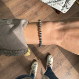 Gold Filled Textured 5mm Navajo Pearl Stretch