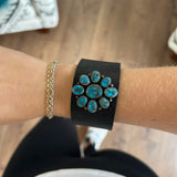 The Kenna Black Leather Cuff