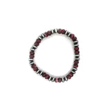 Saucer Stretch Bracelet With Purple Spiny Oyster - 7mm