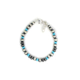 The Emory - Sleeping Beauty Navajo Pearl Bracelet