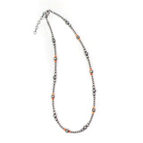 3-6mm Navajo Pearls-Orange Spiny (18")