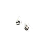 The Leia Dangles w/ Cross - Fresh Water Pearl