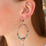 Navajo Pearl Earrings- Blossom