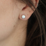 6mm White Buffalo Studs