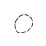4mm Navajo Pearl Stretch Bracelet - Pink Conch
