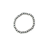 Navajo Pearl Round/Saucer Stretch Bracelet - 7mm -delete
