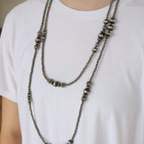 4-12mm Navajo Pearls- Textured (63")