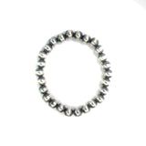 Navajo Pearl Stretch Bracelet - 8mm (Extended Size)