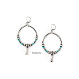 Navajo Pearl Earrings- Blossom