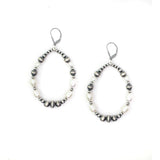 2 3/4" Navajo Pearl Earrings- Fresh Water Pearl
