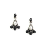 The Alveros- Onyx/Fresh Water Pearls (1 1/2")
