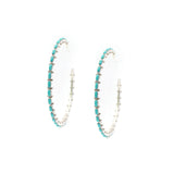 The Original Zuni Hoops - Turquoise : 2"