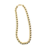 10mm Gold Beaded Necklace