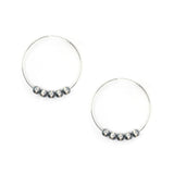 6mm Navajo Pearl Hoops- 2"