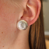 The Daisy Button Earrings