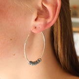 6mm Navajo Pearl Hoops- 2"