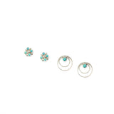 2025 BLACK FRIDAY: Cluster Turquoise Studs and Circle Turquoise Studs
