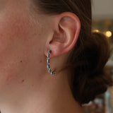 The Original Zuni Hoops - Turquoise : 1 1/4"