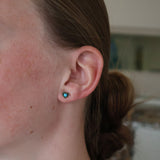 The Turquoise Heart Studs