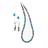 2025 BLACK FRIDAY: Machine Made Beads, Turquoise Stud Earrings, Navajo Pearl Earrings