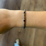 4mm Navajo Pearl Stretch Bracelet - Lapis