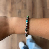 7mm Navajo Pearl and Multi Stretch Bracelet