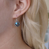 The Leia Dangles w/cross - Sleeping Beauty Turquoise