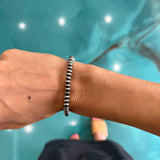 Saucer Navajo Pearl Stretch Bracelet - 5.5mm