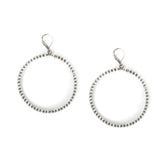 3mm Navajo Pearl Hoops - 2 3/4"