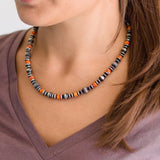 Textured Navajo Pearls - Orange Spiny Oyster (6mm-8mm)