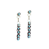 The Post Zuni Hoops-Turquoise: 2 1/4"
