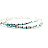 The Original Zuni Hoops - Turquoise: 3"