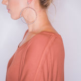 The Post Zuni Hoops-Turquoise: 3 1/2"