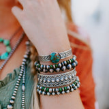Navajo Pearl Stretch Bracelet - 10mm