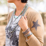 Navajo Pearl Stretch Bracelet - 5mm