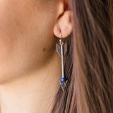 Follow your Arrow Earrings- Lapis