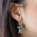 The Blossom Earrings - Blue Turquoise