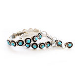 The Post Zuni Hoops-Turquoise: 2 1/4"