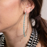 The Original Zuni Hoops - Turquoise: 3"