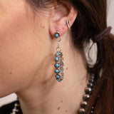 The Post Zuni Hoops-Turquoise: 2 1/4"