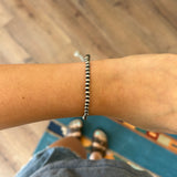 Navajo Pearl Stretch Bracelet - 4mm (Extended Size)