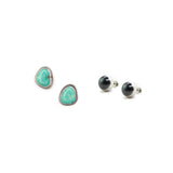 2025 BLACK FRIDAY: Turquoise Stud & 10mm Navajo Pearl Stud Set - B