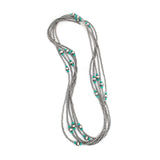 4mm & 8mm Navajo Pearls - Turquoise (150")