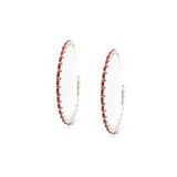 The Original Zuni Hoops - Coral: 2 1/2"