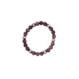 8mm Pearl Stretch Bracelet - Purple Spiny