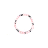 6mm Pearl Stretch Bracelet - Pink Conch