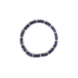 Saucer Stretch Bracelet With Lapis - 6mm