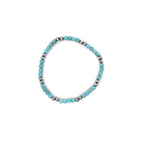 4mm Pearl Stretch Bracelet - Light Turquoise